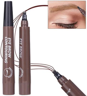 Waterproof Smudge Proof Eyebrow Pen - 1 Pc Brown Shades