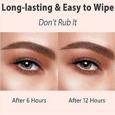 Waterproof Smudge Proof Eyebrow Pen - 1 Pc Brown Shades