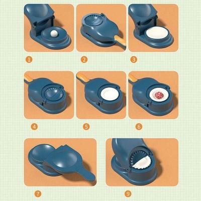 2-in-1 Manual Dumpling Maker & Dough Press Machine |